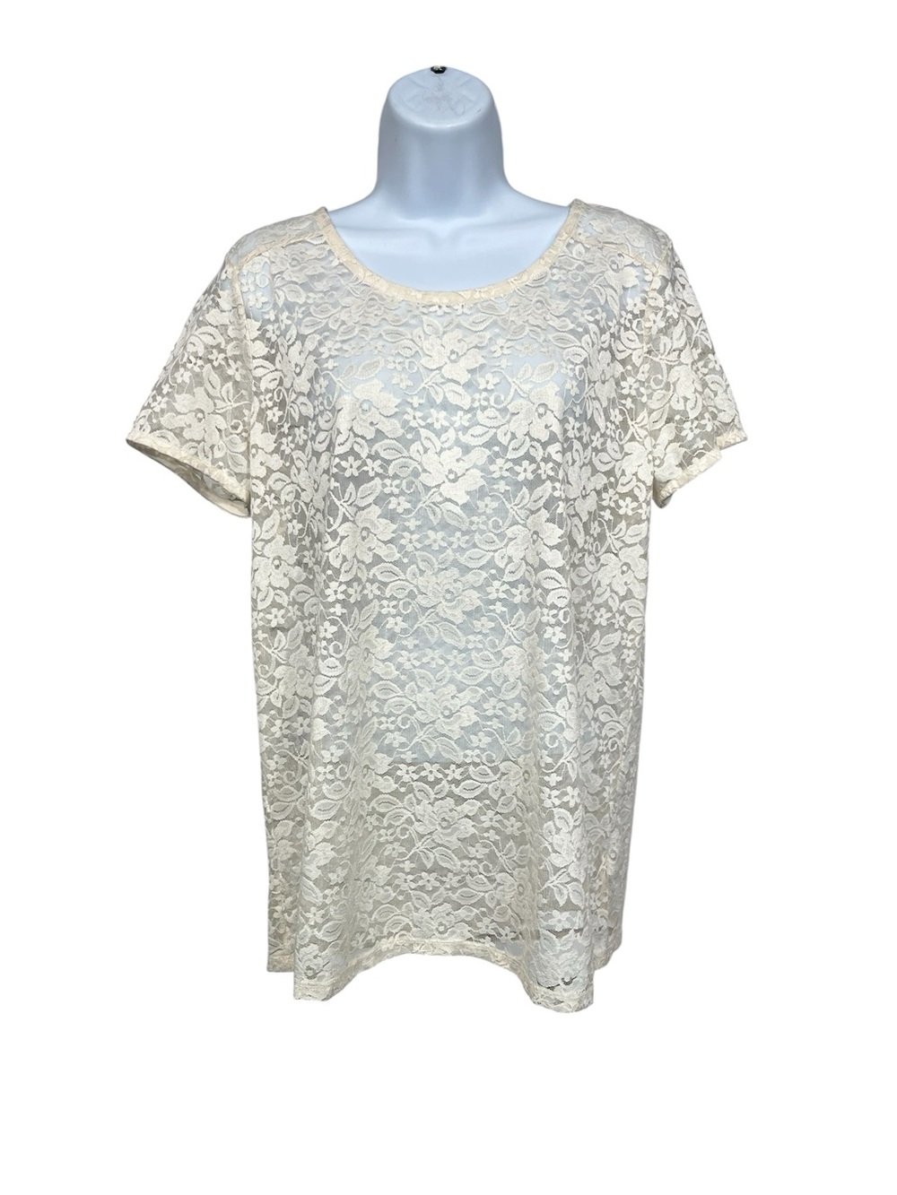 Stylus lace blouse size large